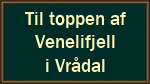 Til toppen af  Venelifjell  i Vrådal