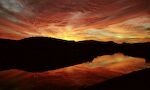 Solnedgang over Senator Wash set fra North Shore.