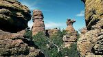 En af de mange navngivne klippeformationer langs 'Heart of Rocks Trail' er 'Camel's Head' ('Kamelhovede').
