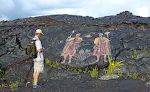 Vi går en tur på 'Eco Trail' i Kalapana.