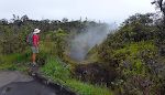 Vi fortsætter langs dampsprækkerne ('steam vents').