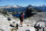 Udsigt til Hidden Lake.