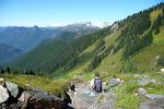 Vi holder pause og nyder udsigten til Mt. Baker.