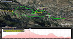 Vi går en tur syd for Guájar bjergene, som er de bjerge vi ser fra huset mod syd. Google Earth siger, vores rute er 8,8 km lang, men vores GPS app (Mytrails) og flere andre programmer siger 9,3 km. Vi går en tur syd for Guájar bjergene, som er de bjerge vi ser fra huset mod syd. Google Earth siger, vores rute er 8,8 km lang, men vores GPS app (Mytrails) og flere andre programmer siger 9,3 km.