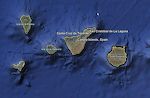 De vestligste 5 Kanariske Øer. [Google Earth.]