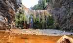 Et billede fra internettet af 'Cascada de Colores'.
