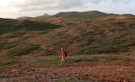 Vi går en morgentur fra Playa Kalki og tværs over Curaçao til østkysten. Mount Christoffel ses i baggrunden mod syd. Vi går en morgentur fra Playa Kalki og tværs over Curaçao til østkysten. Mount Christoffel ses i baggrunden mod syd.