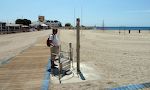 Gunhild er imponeret over handicap-faciliteterne på Playa Aguadulce. Gunhild er imponeret over handicap-faciliteterne på Playa Aguadulce.
