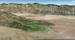 Vi går en tur op på Coyote Mountain lidt nordøst for Borrego Springs. I baggrunden ses Santa Rosa Mountains, hvor vi gik i går. Vi går en tur op på Coyote Mountain lidt nordøst for Borrego Springs. I baggrunden ses Santa Rosa Mountains, hvor vi gik i går.