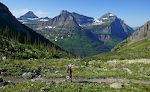 Vi fortsætter. Mount Oberlin i midten og Cannon Mountain til højre dominerer udsigten.