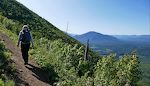 Vi er kørt til Glacier National Park (45 min fra vores hotel til West Glacier indgangen) og er startet på en vandretur til Apgar Lookout.