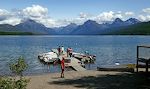 Inden vi kører tilbage til Whitefish tager vi en afstikker ned til Lake McDonald.