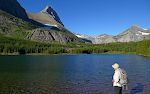 Udsigt over Redrock Lake.