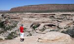 Vi er ankommet til Natural Bridges National Monument og holder ved 'Sipapu Bridge Viewpoint'.