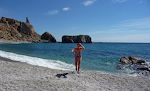 Vandet er varmt, og der er endnu flere fisk end på Playa de Cabria. Vandet er varmt, og der er endnu flere fisk end på Playa de Cabria.