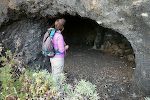 Vi kommer forbi en hule, men det er nok ikke den, som Cueva de Agua er opkaldt efter.