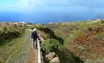 Vi nærmer os Santo Domingo langs kanten af Barranco de la Luz.
