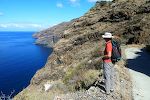 13. februar: På vej ned til Playa de la Veta, som ligger lidt nord for Tijarafe.