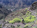 Udsigt til byen El Guro og Barranco de Arure til højre. Udsigt til byen El Guro og Barranco de Arure til højre.