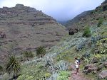 På vej ned i den øverste del af Barranco de Argaga. På vej ned i den øverste del af Barranco de Argaga.