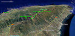 Dagens vandrerute (GPS track) langs Ruta de los Volcanes, som vi går sammen med Else og Erik. 12,6 km. Dagens vandrerute (GPS track) langs Ruta de los Volcanes, som vi går sammen med Else og Erik. 12,6 km.