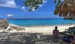 Vi tager igen til Klein Knip og besætter vores favorit palapa i venstre side af stranden.