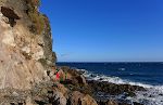 Strandpromenaden ender ved vores klint.