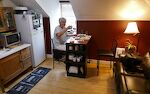 Vores AirBnB lejlighed i Escalante er en smule primitiv, men det går nok for én nat.