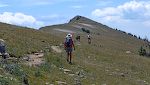 Monarch Crest Trail er en meget populær rute for mountain bikers, så vi må af og til gå fra stien for at lade dem passere.