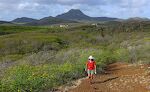 Vi besøger Christoffel Park og går en tur på godt 5 km ned til kysten.