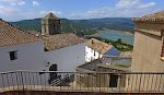 Udsigt til den gamle kirke Parroquial del Divino Salvador og det sydvestlige tårn.