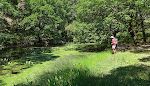Efter godt 2 km kommer vi til Laguna del Moral, en køn lille skovsø, som i øvrigt ikke ser ud af noget særligt.