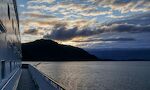 En flot himmel lige før vores ankomst til Molde.
