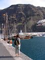 Sejlskibe i havnen i Los Gigantes. Sejlskibe i havnen i Los Gigantes.
