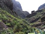 Udsigt ned gennem Barranco de Masca. Udsigt ned gennem Barranco de Masca.