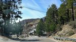 Vi ankommer til Summerhaven nær toppen af Mt. Lemmon. Byen skæmmes af en nylig skovbrand.
