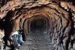 Kig ind i en minegang. Minerne ved Órgiva var hovedsageligt blyminer.