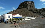 Vi troede først, at 'Dedo de Dios' ('Guds finger') var klippen bag restauranten.