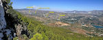 Et panorama mod nordvest, hvor vi kan se 'hjem'.